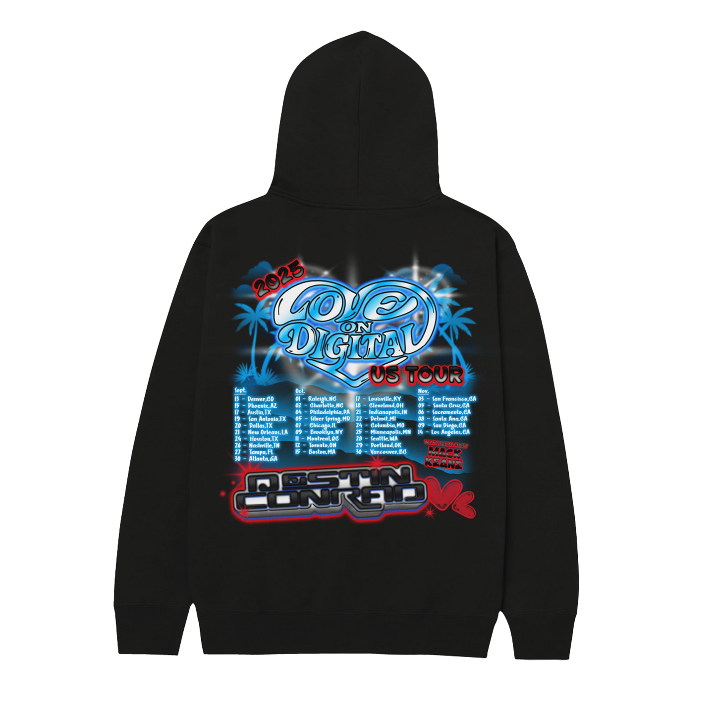 LOVE ON DIGITAL TOUR HOODIE w/ DATES