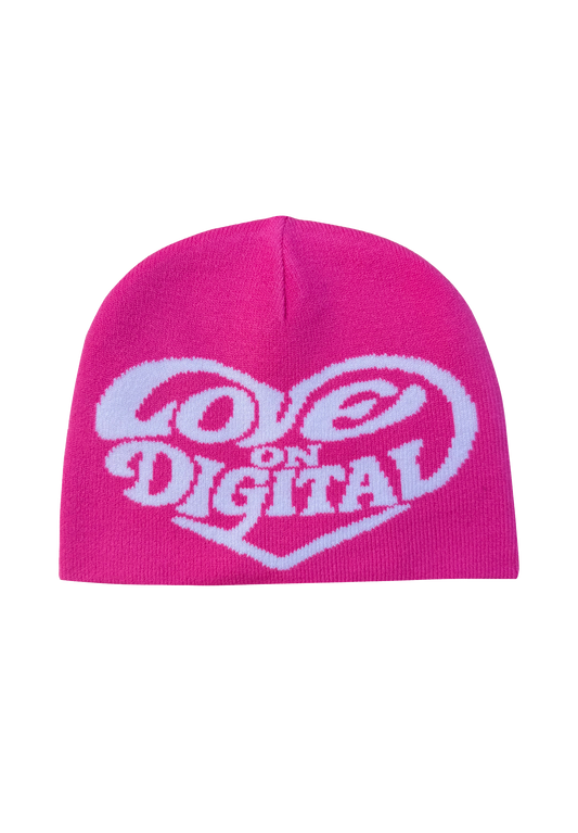 LOD Reversible Skully Beanie (Pink + Orange)